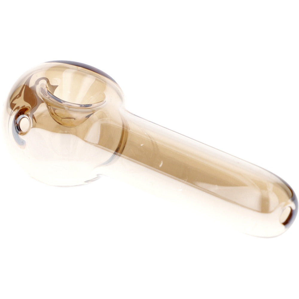 Famous X Fumed Spoon Hand Pipe | Gold | side view 3