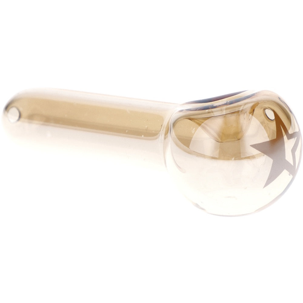 Famous X Fumed Spoon Hand Pipe | Gold | side view 5