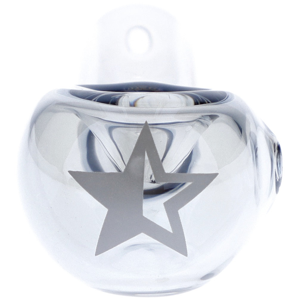 Famous X Fumed Spoon Hand Pipe | Chrome | front view