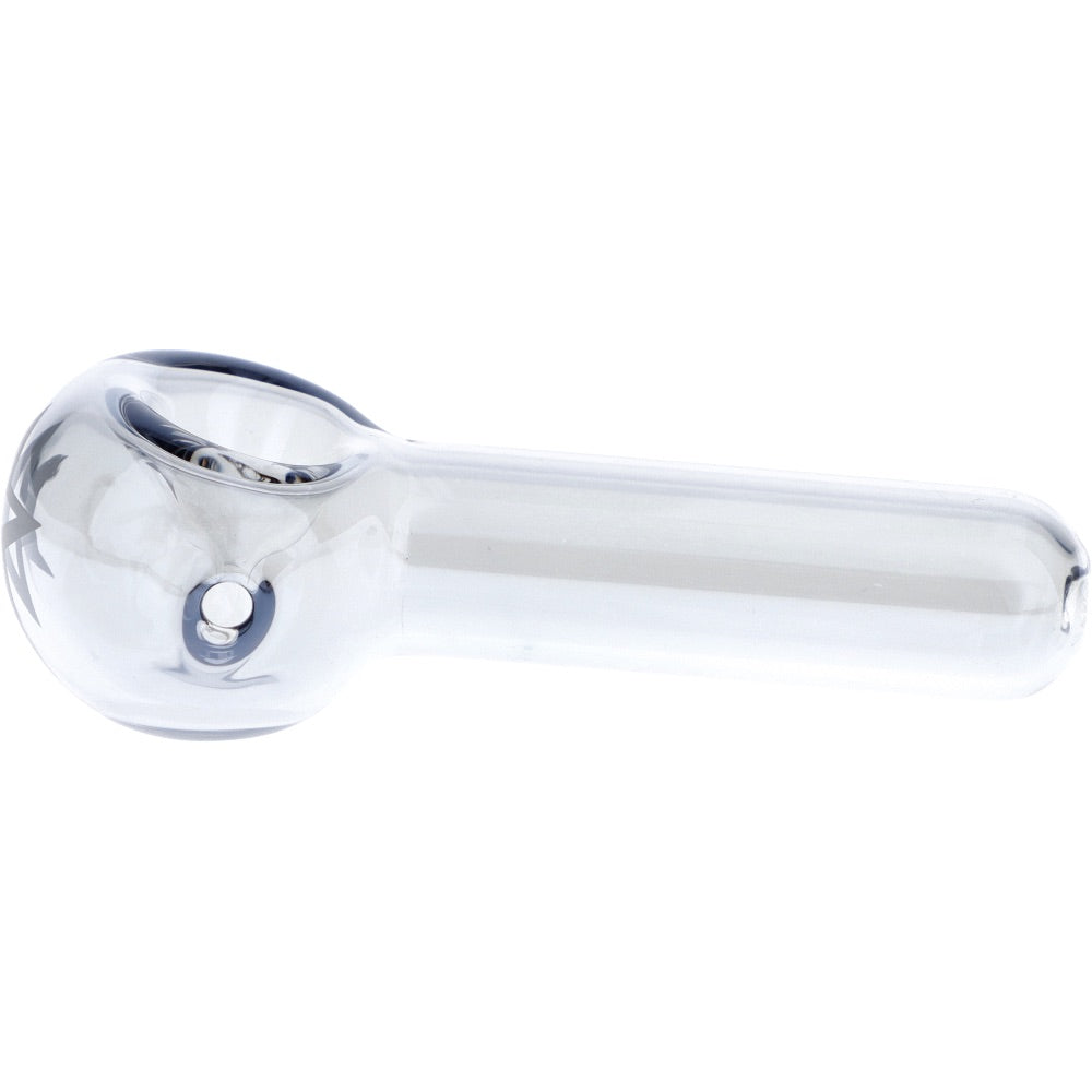 Famous X Fumed Spoon Hand Pipe | Chrome | side view 2