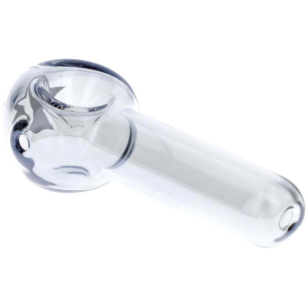 Famous X Fumed Spoon Hand Pipe | Chrome | side view 3