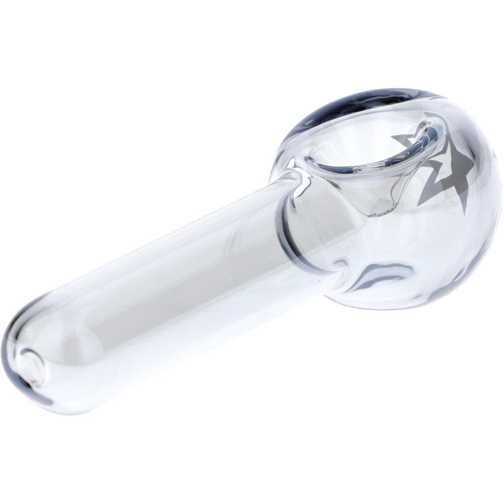 Famous X Fumed Spoon Hand Pipe | Chrome | side view 4