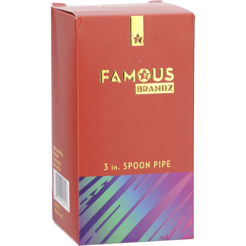 Famous X Fumed Spoon Hand Pipe | Prism | box