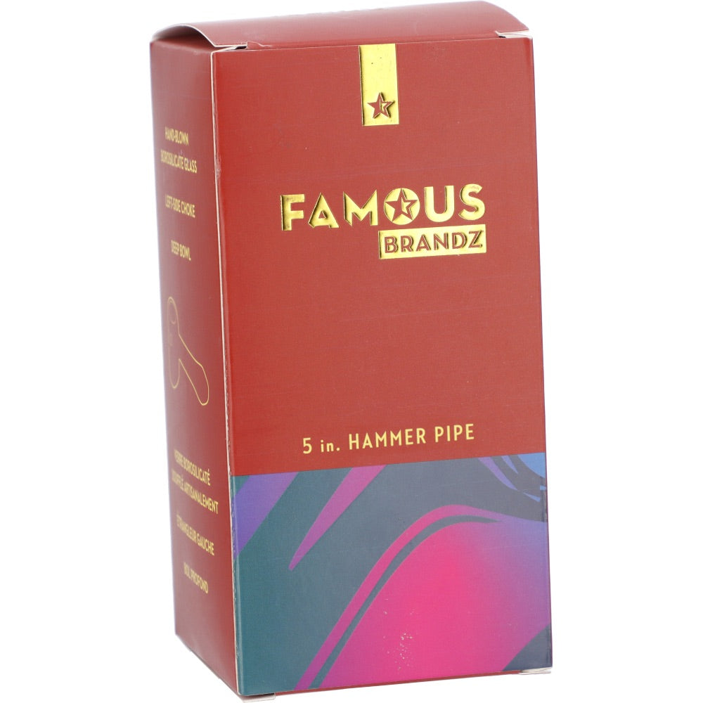 Famous X Prism Fumed Hammer Pipe | box