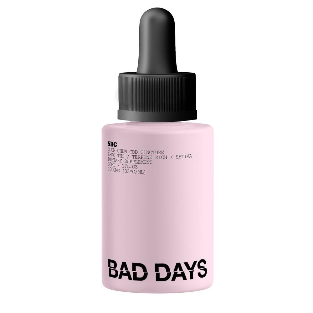 Products Bad Days Sour Bubble Gum Broad Spectrum Tincture - 1000mg