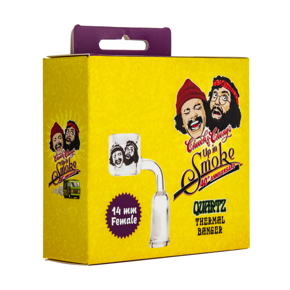 Cheech and Chong Female Quartz Thermal Banger with 90° angle | 14.5mm - Box