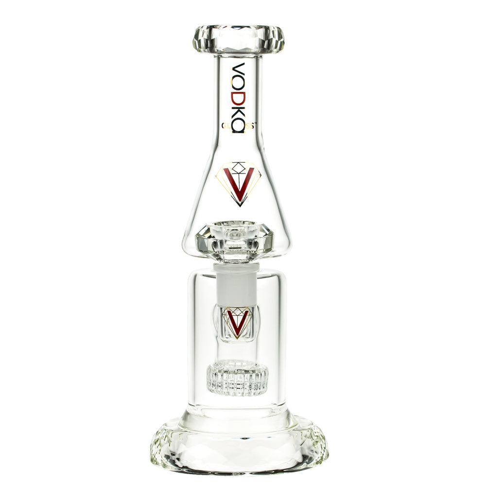 Vodka Glass Rosaline Diamond Series Bong | Front View 