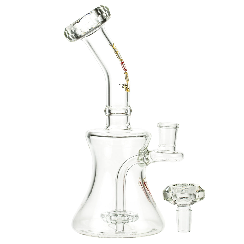 Vodka Glass Processo Beaker Bong with Showerhead Perc | Clear - Herb Bowl Included 