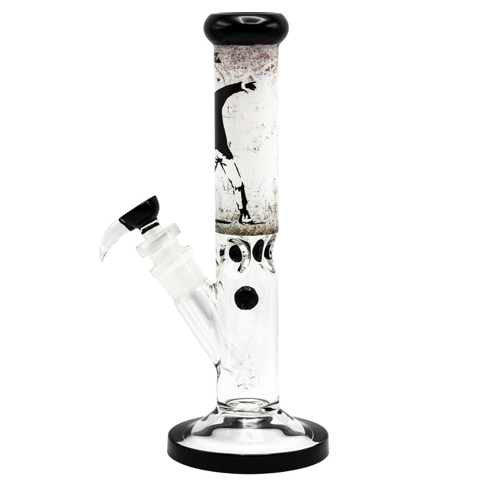 G-Rollz Banksy Straight Tube Glass Bong | Grasscity – Grasscity USA