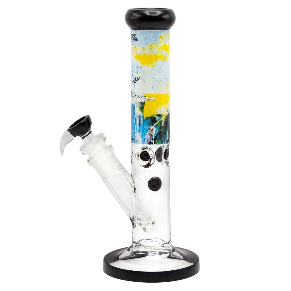G-Rollz Banksy Straight Tube Glass Bong | Grasscity – Grasscity USA