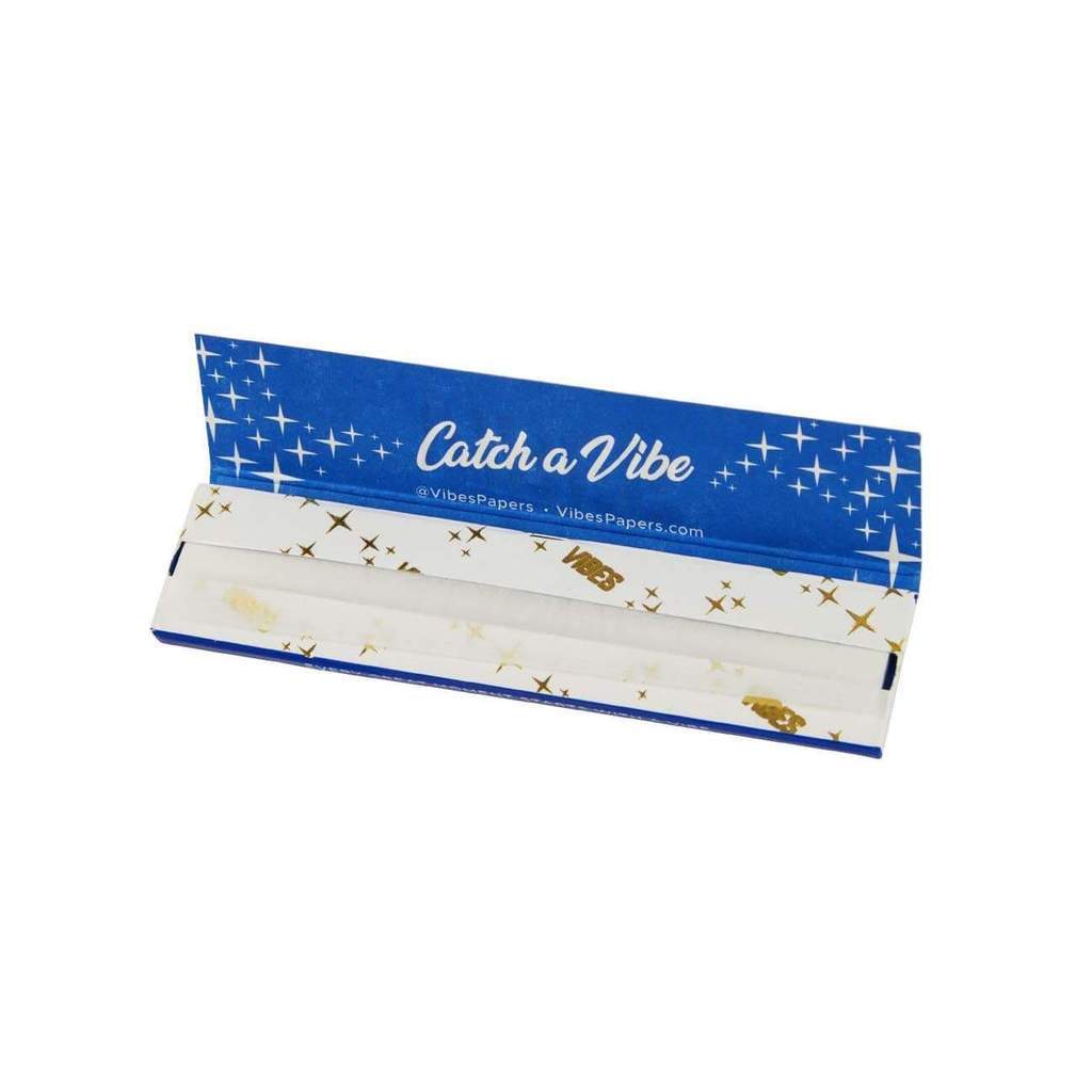 VIBES King Size Slim Rice Rolling Papers | Single Pack | Open