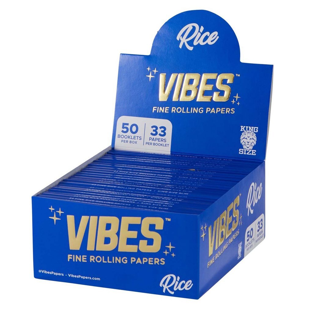 VIBES King Size Slim Rice Rolling Papers