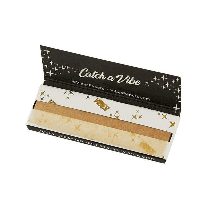 VIBES 1 ¼ Ultra Thin Rolling Papers | Single Pack | Open