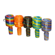 GC Fully Wrapped Striped Bowl - 14mm | Assorted Colors