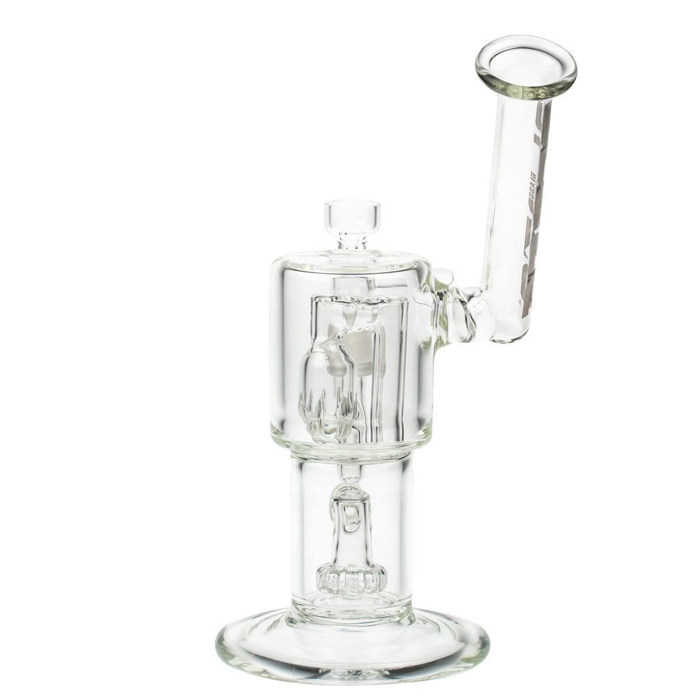 Blaze Glass Bubbler with Showerhead & Keg Diffuser - Back View 