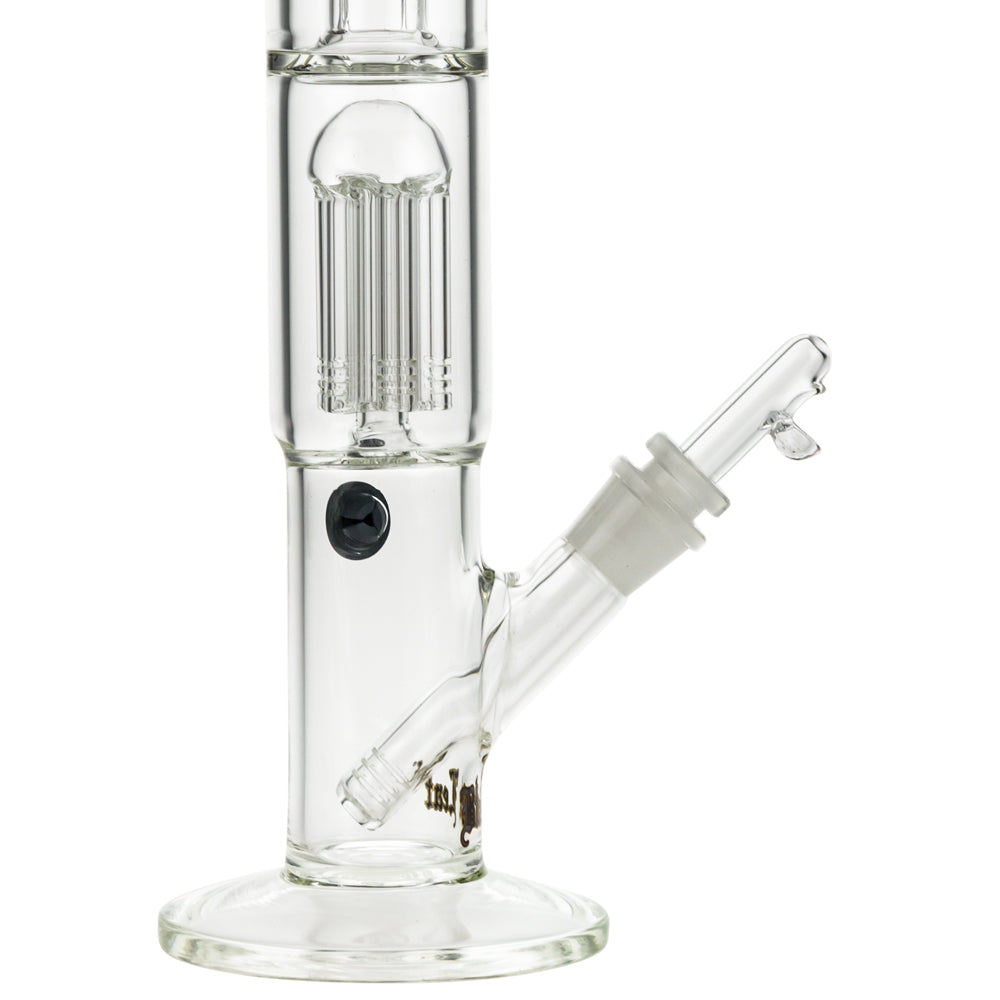 Black Leaf Baby Bongbastic 2-in-1 Percolator Ice Bong | Boxed Set - With Oil/Wax Bowl 