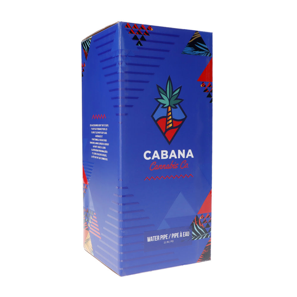 Cabana Cannabis Co. Upside Down Beaker Base Bong | Box | side view