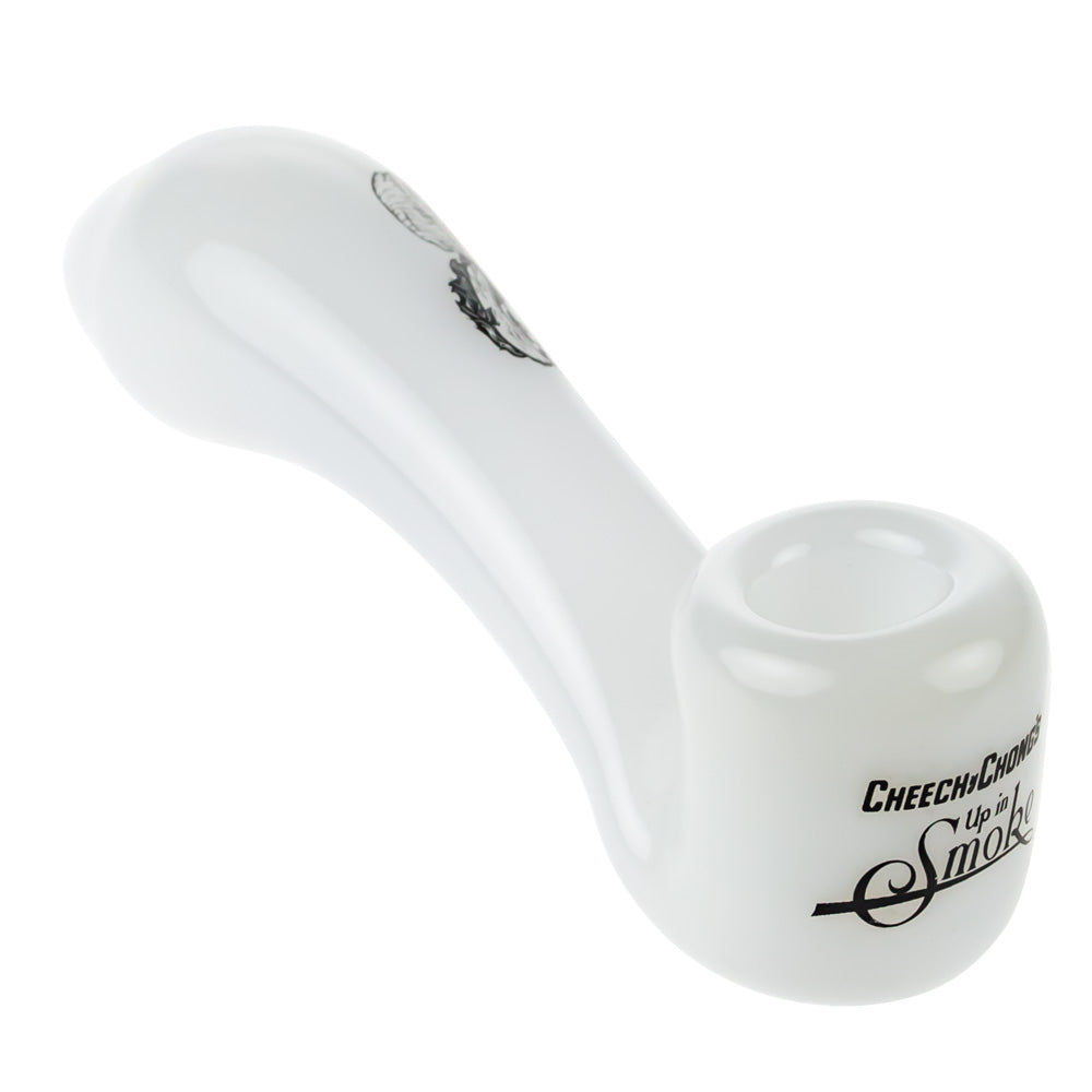 Famous X Cheech and Chong's Sherlock Hand Pipe | White | side view 3