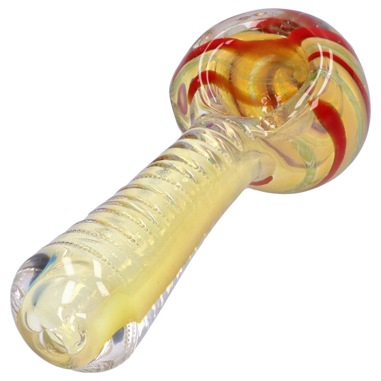 GC Engraved Fumed Spoon Pipe - 3 in.