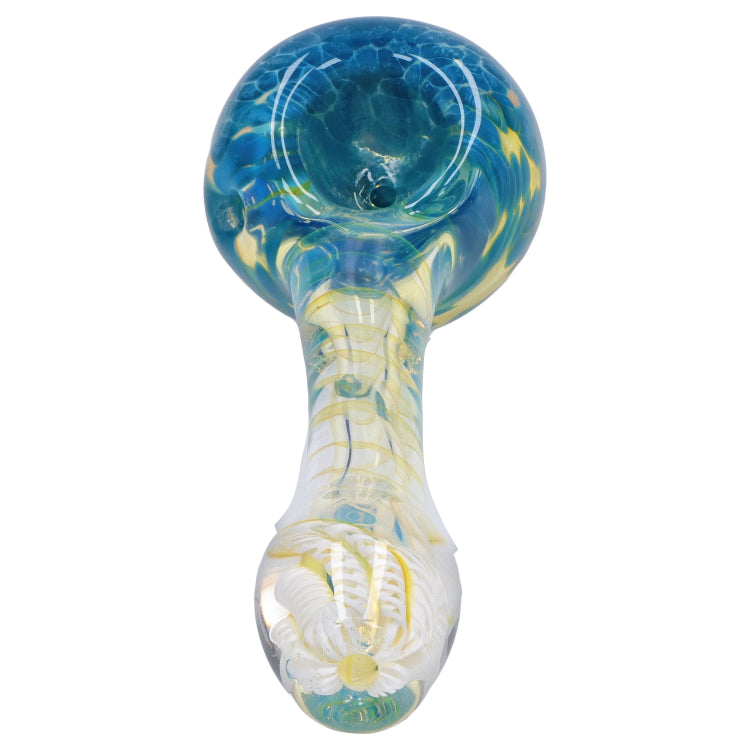 GC Twisting Frit Spoon Pipe - 3 in.