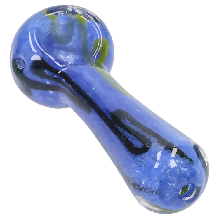 GC Color Frit Spoon Pipe - 3 in.