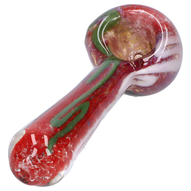 Grasscity Color Frit Spoon Pipe - 3 in.