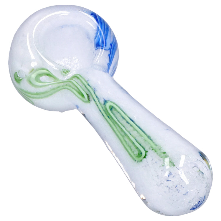 Grasscity Color Frit Spoon Pipe - 3 in.