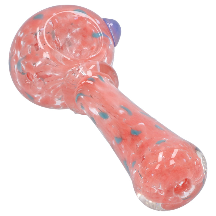 GC Frit with Twisted Mouthpiece Spoon Pipe - 4 in.