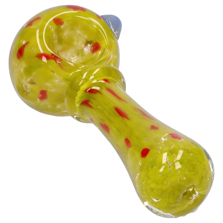 GC Frit with Twisted Mouthpiece Spoon Pipe - 4 in.