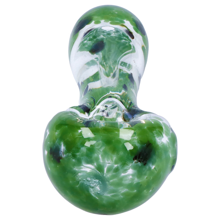 Grasscity Color Frit with Dots Spoon Pipe - 2.5 in.