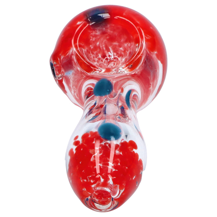 Grasscity Color Frit with Dots Spoon Pipe - 2.5 in.