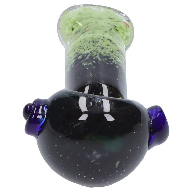 GC Tri-Color Frit Flat Spoon Pipe - 3.5 in.