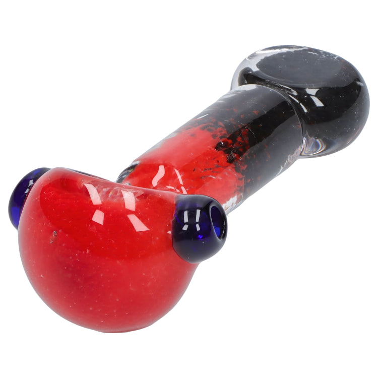 GC Tri-Color Frit Flat Spoon Pipe - 3.5 in.