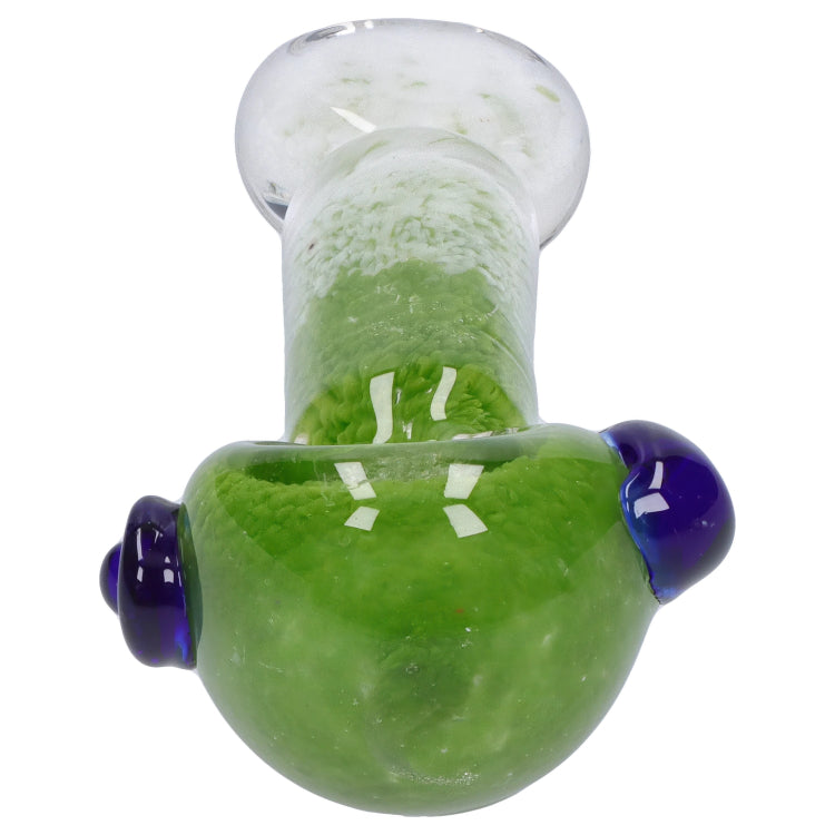 GC Tri-Color Frit Flat Spoon Pipe - 3.5 in.