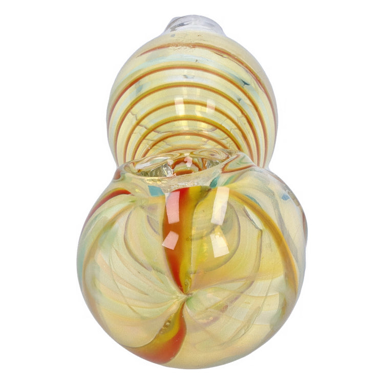 GC Frit Fumed with Piping Spoon Pipe - 2.5 in.