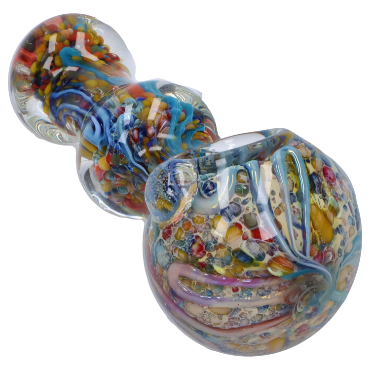 GC Fancy Frit Spoon Pipe - 3.5 in.