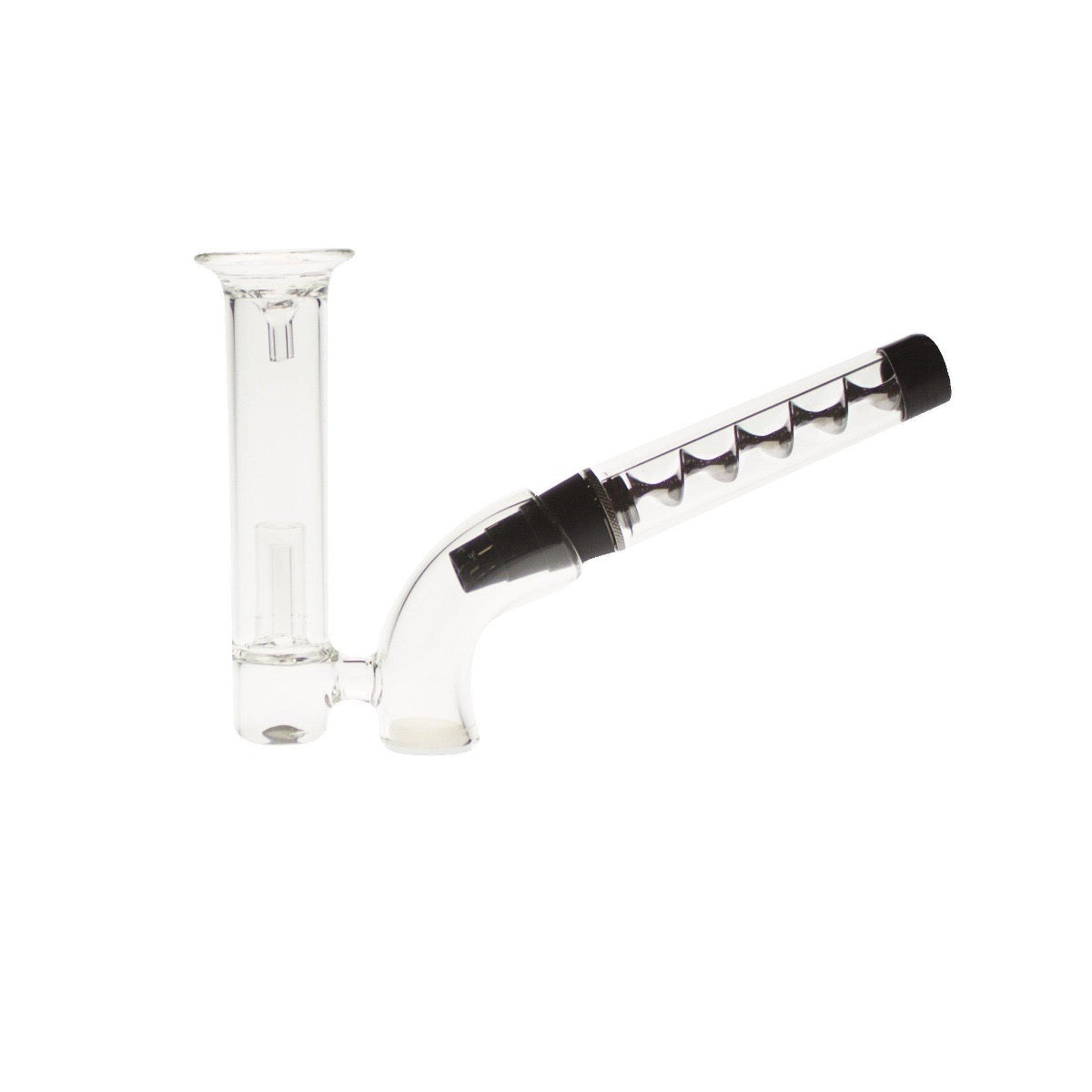 V12 Glass Blunt Bubbler | Gun Metal