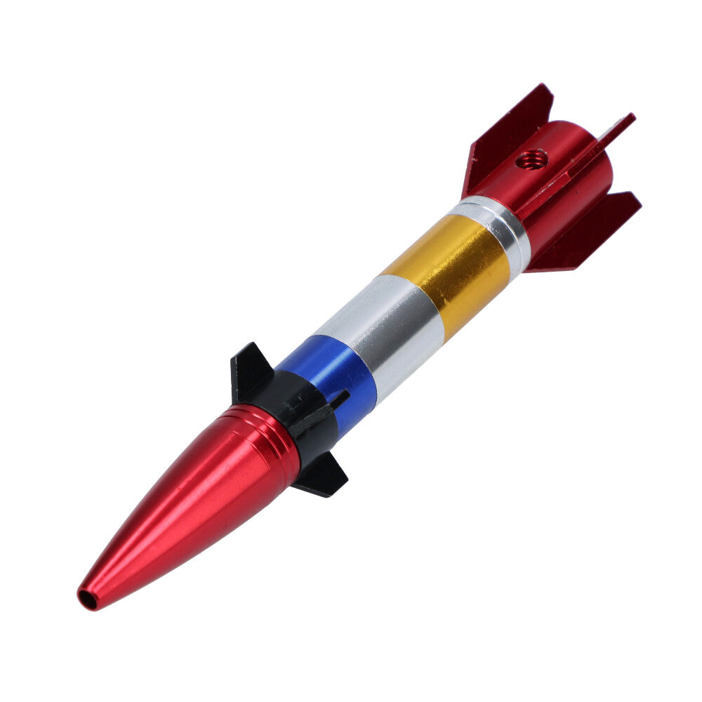 Rocket Ship Metal Hand Pipe - Top View 