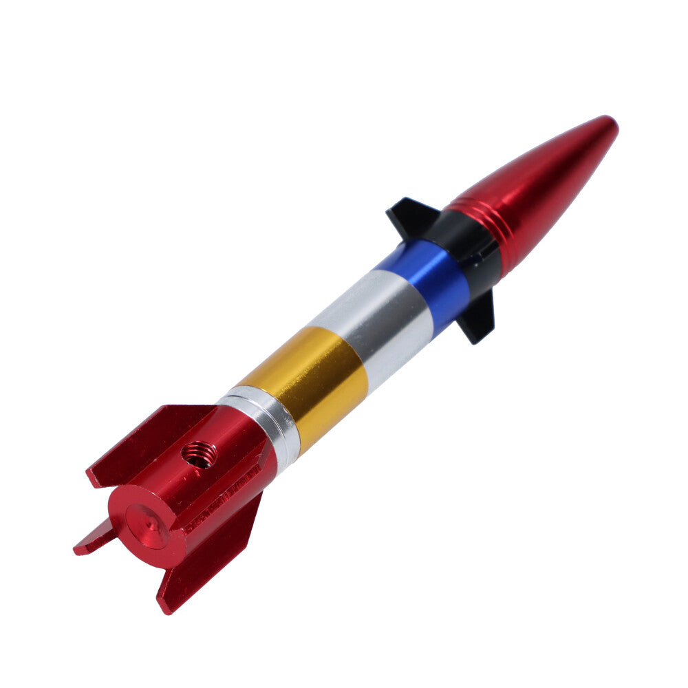 Rocket Ship Metal Hand Pipe - Front View 