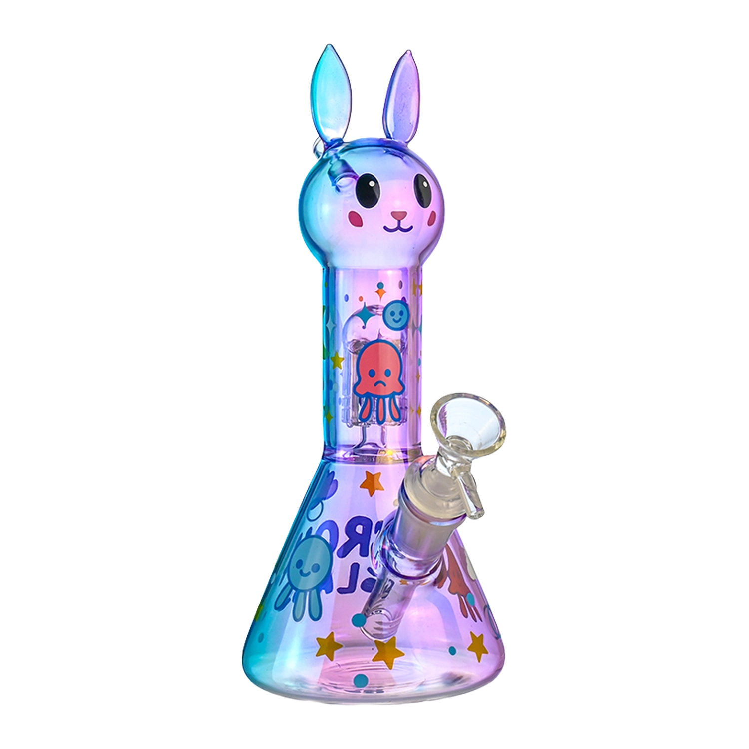 Croia Glass Cute Bunny Beaker Bong with Tree Perc | Croia Glass