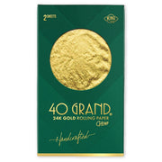 40 Grand 24 Karat Gold Rolling Papers | king size
