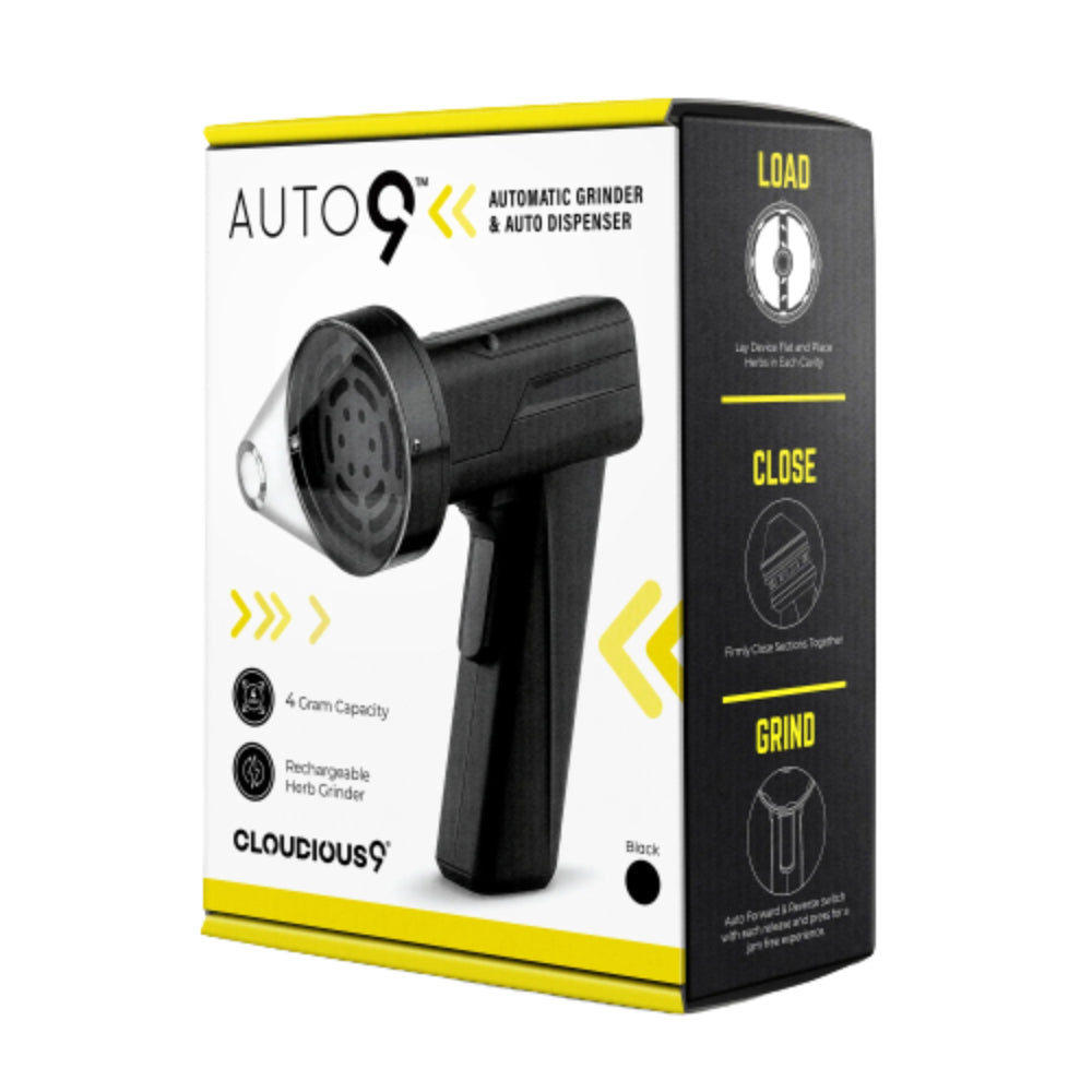 Cloudious9 The Auto9 Fully Automatic Grinder | Black | In box