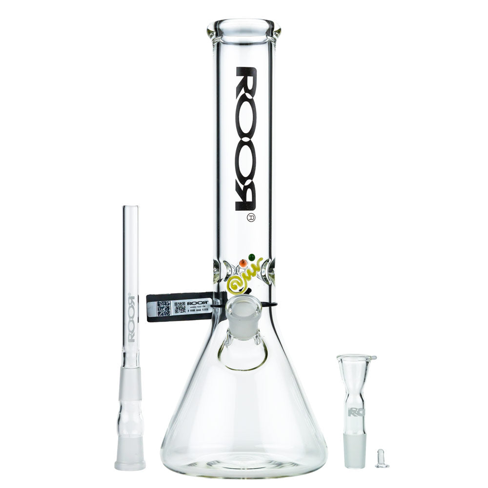 ROOR Little Sista 5.0mm Bong | 35cm | 14.5mm | Ice Notches | disassembled