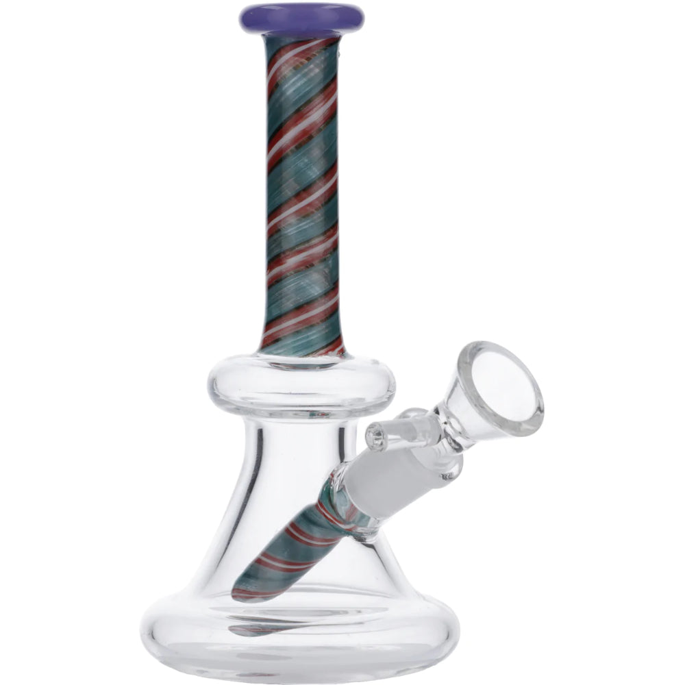 Spiral Neck Mini Beaker Bong | Side view 4