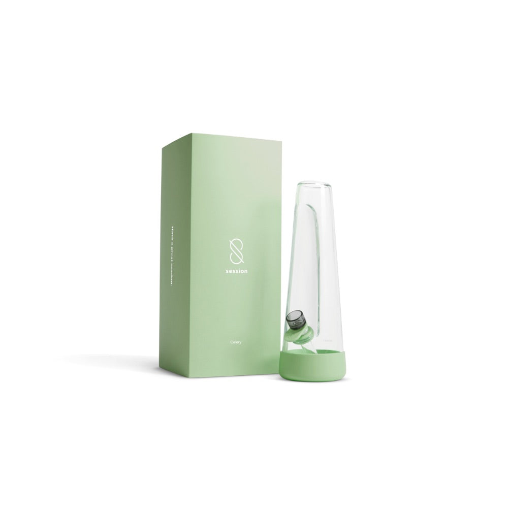 Session Goods Modern Water Pipe | Celery | Box