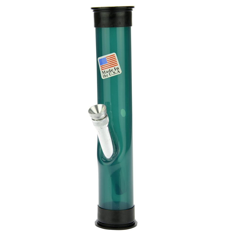 Acrylic Bong with Carb Hole and Straight Tube | Teal