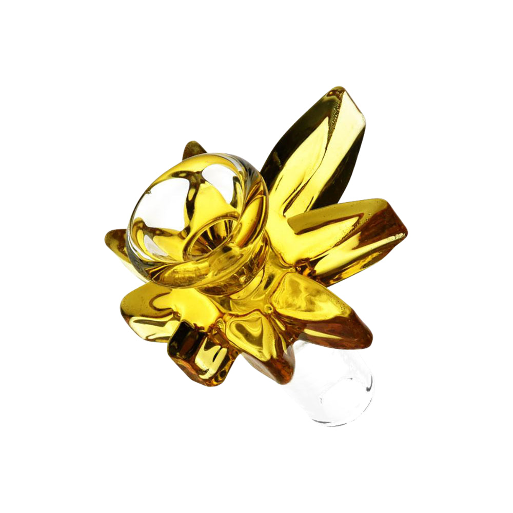 Cannabis Leaf Glass Herb Slide