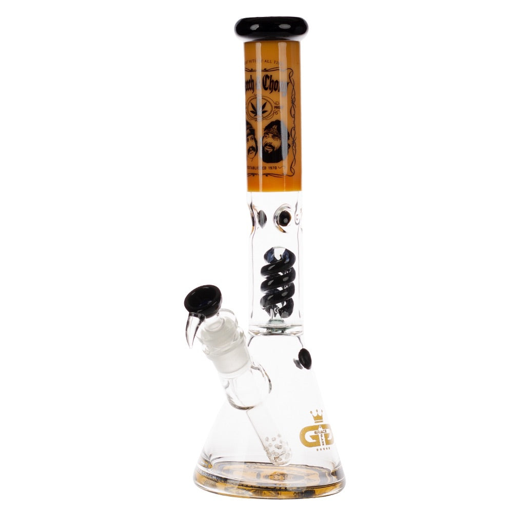 Grace Glass Cheech & Chong Spiral Percolator Beaker Bong