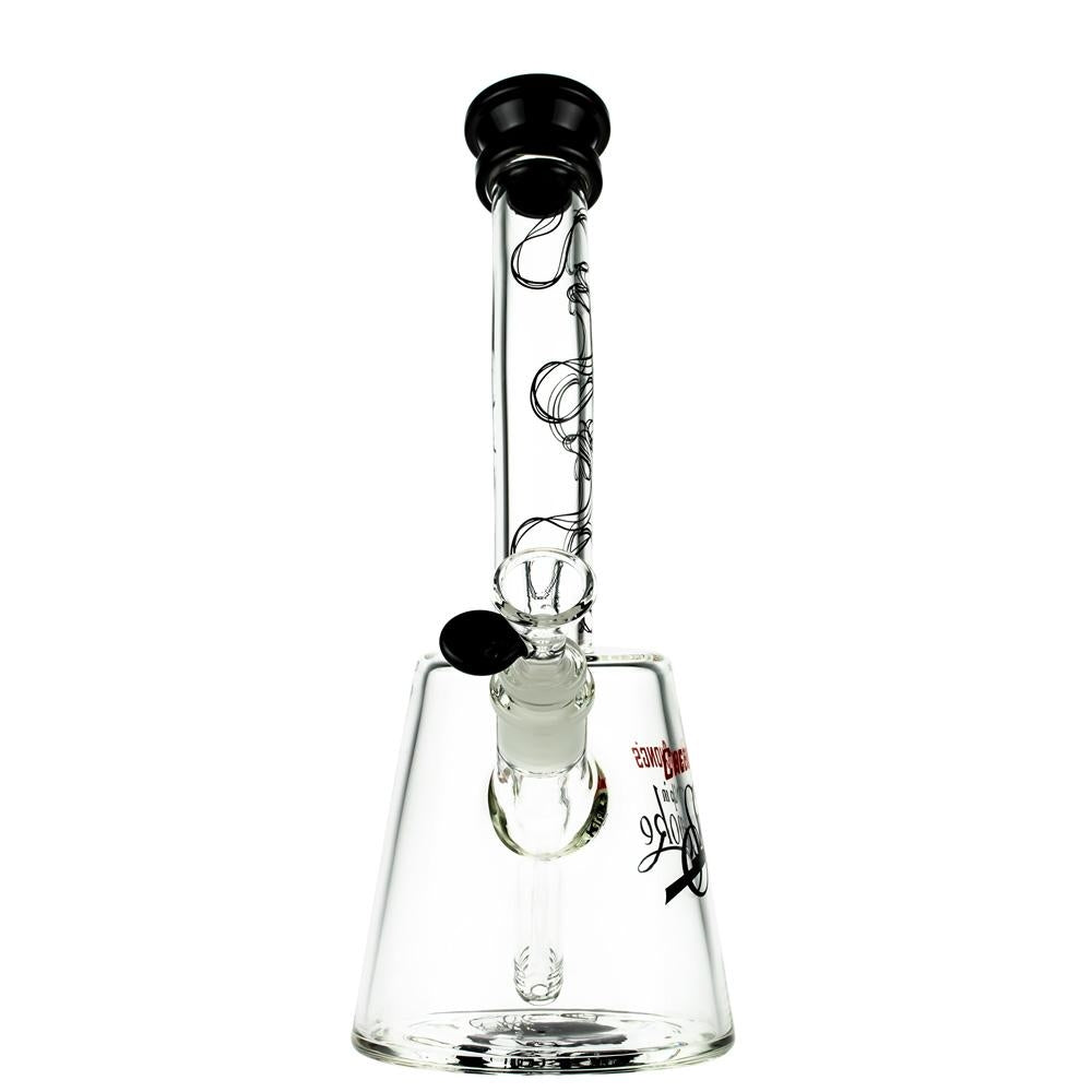  Cheech & Chong’s The Cheech Beaker Base Bong | 12 Inch | Black - Front View 