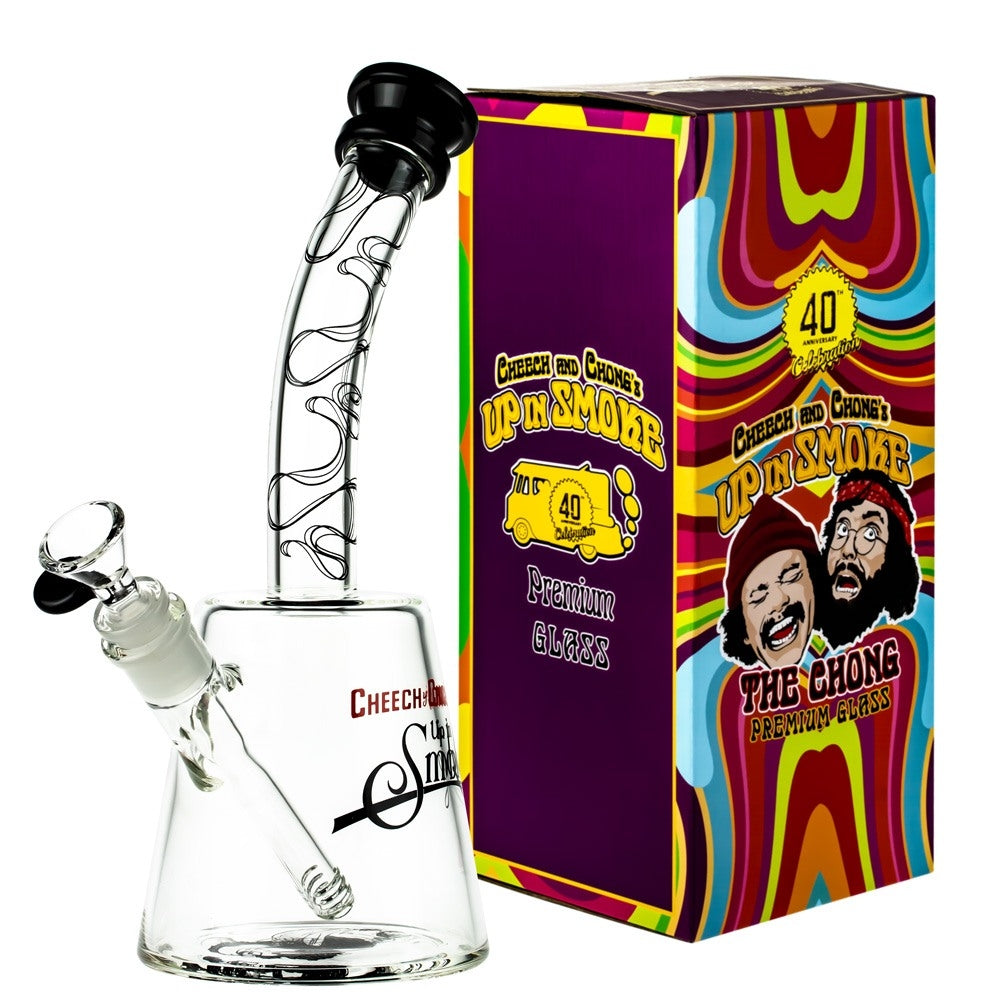 Cheech & Chong’s The Cheech Beaker Base Bong | 12 Inch | Black - With Box